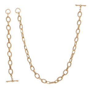 ست گردنبند و دستبند مدل دیوید یورمن کد 1029